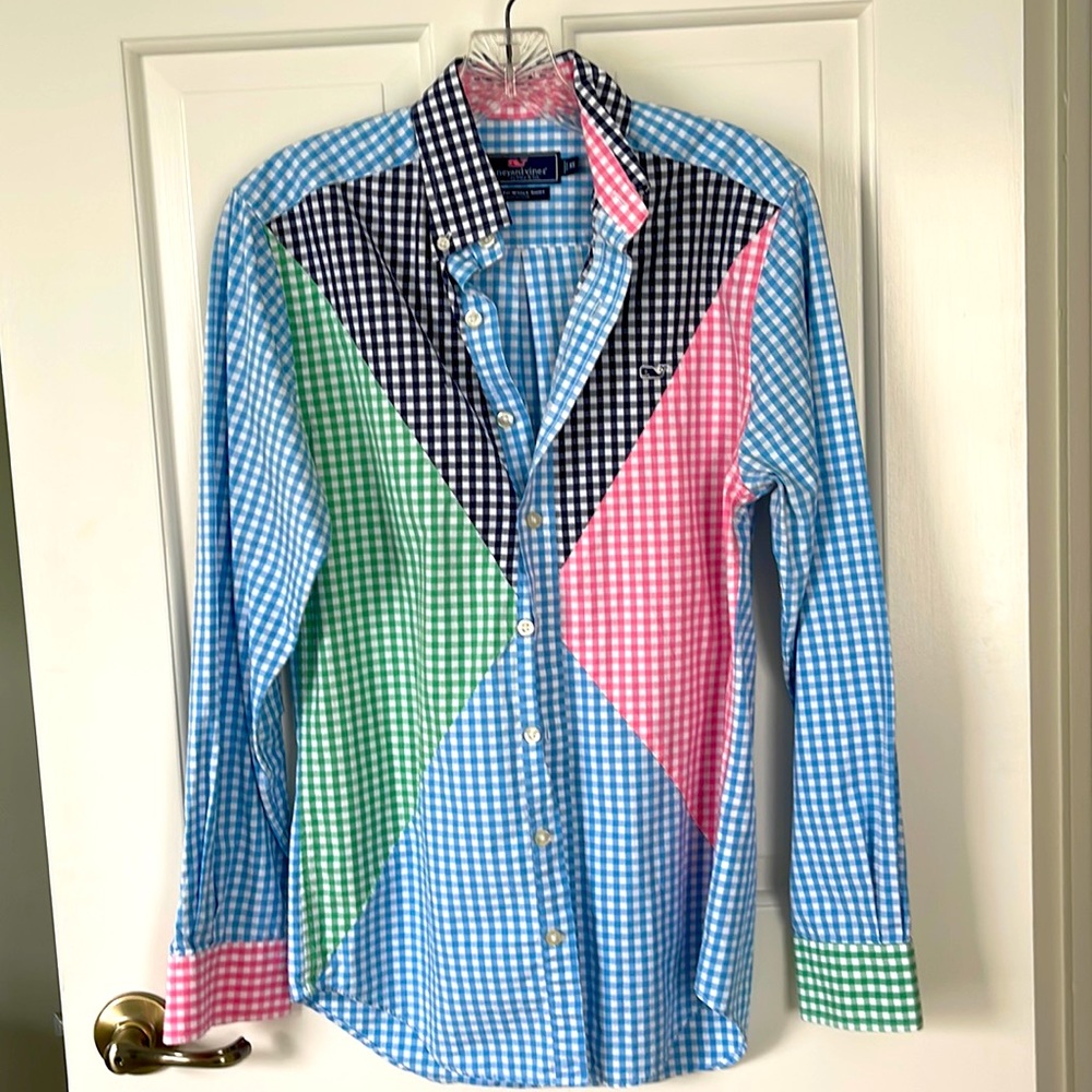 Vineyard vines extra small slim fit well shirt 100% cotton